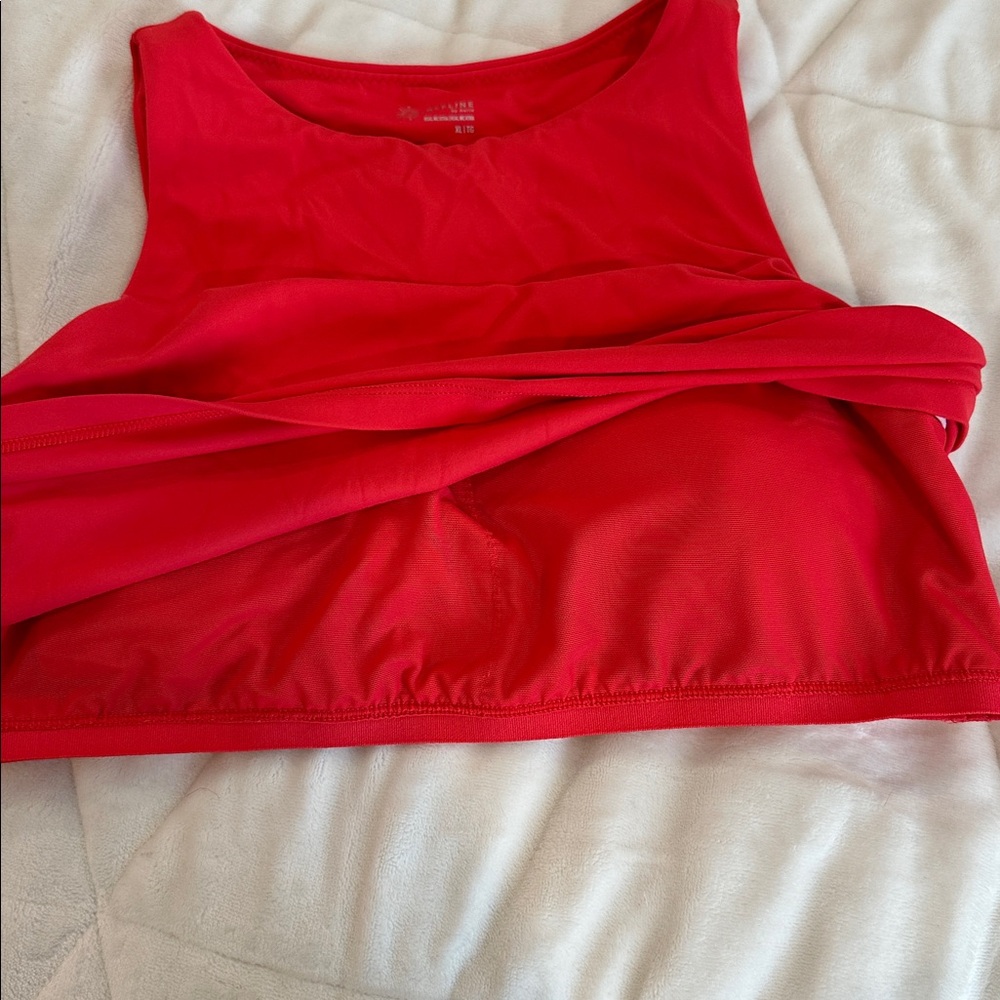 Aerie Vibrant Red Crop Top - Picture 4 of 4